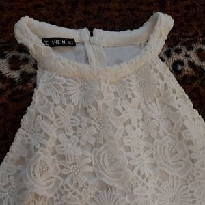 Shein size small white dress